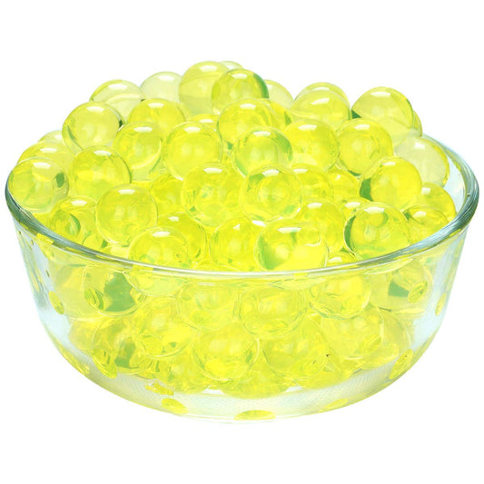 Lemon Yellow Water Gel Beads – Bright, Glossy Beads for Décor & Arrangements