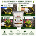 Load image into Gallery viewer, Step-by-step guide for using Soil Vigor Fine Potassium Polymer for better water retention in plants.