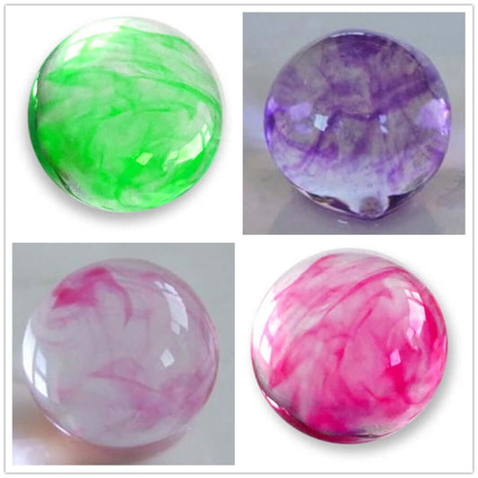 Marbled Vein Water Beads in green, purple, pink, and clear colors, perfect for party decor and sensory play.