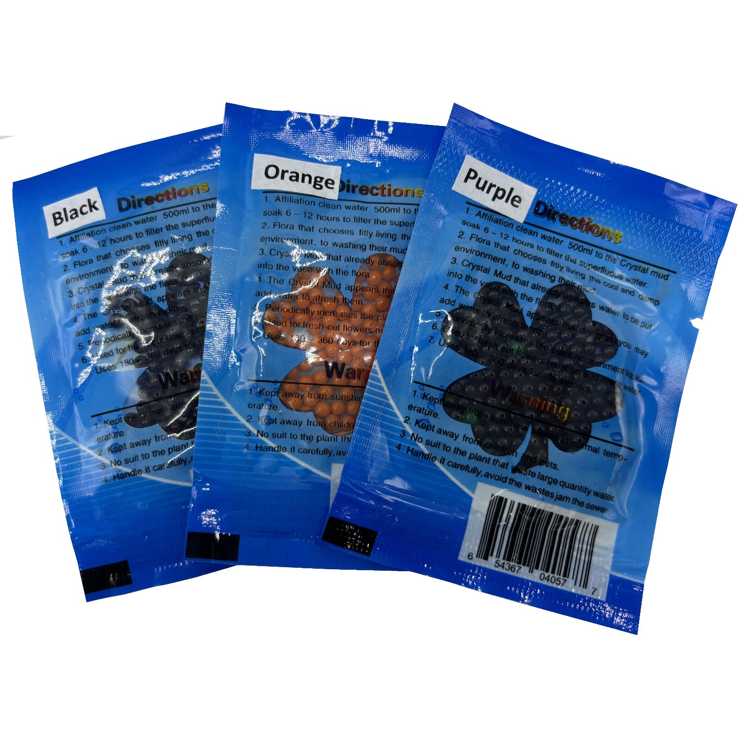 🎃Halloween Decoration Water Beads – Spooky Orange & Black Vase Fillers, Party Decor & Sensory Play