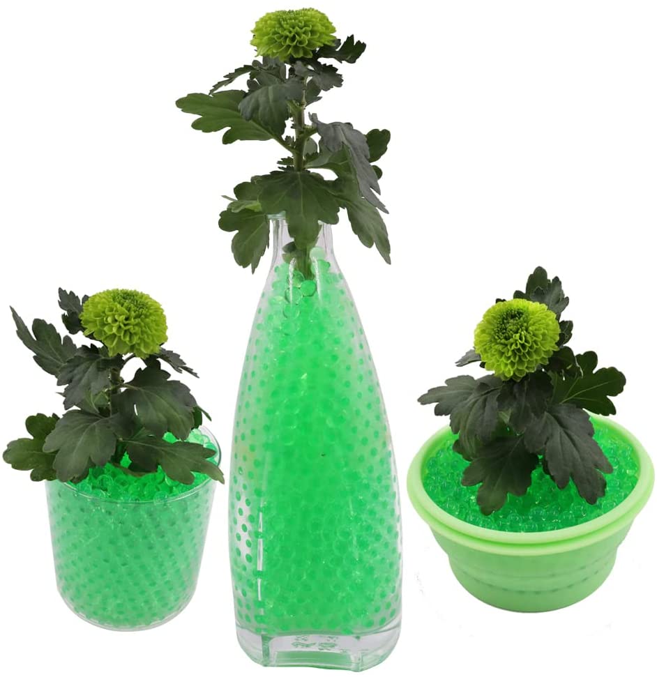 Green Water Crystal Gel Beads – Superabsorbent Beads for Decor, Events & DIY Projects