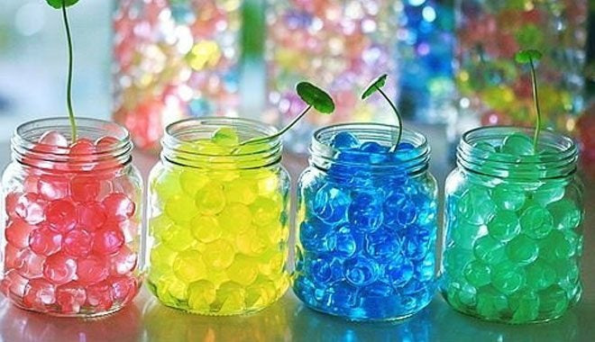 Lemon Yellow Water Gel Beads – Bright, Glossy Beads for Décor & Arrangements