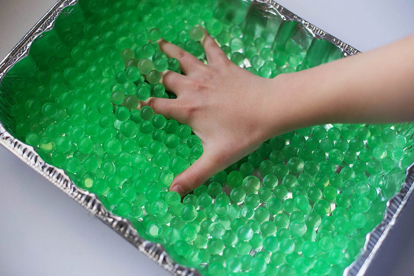 Green Water Crystal Gel Beads – Superabsorbent Beads for Decor, Events & DIY Projects