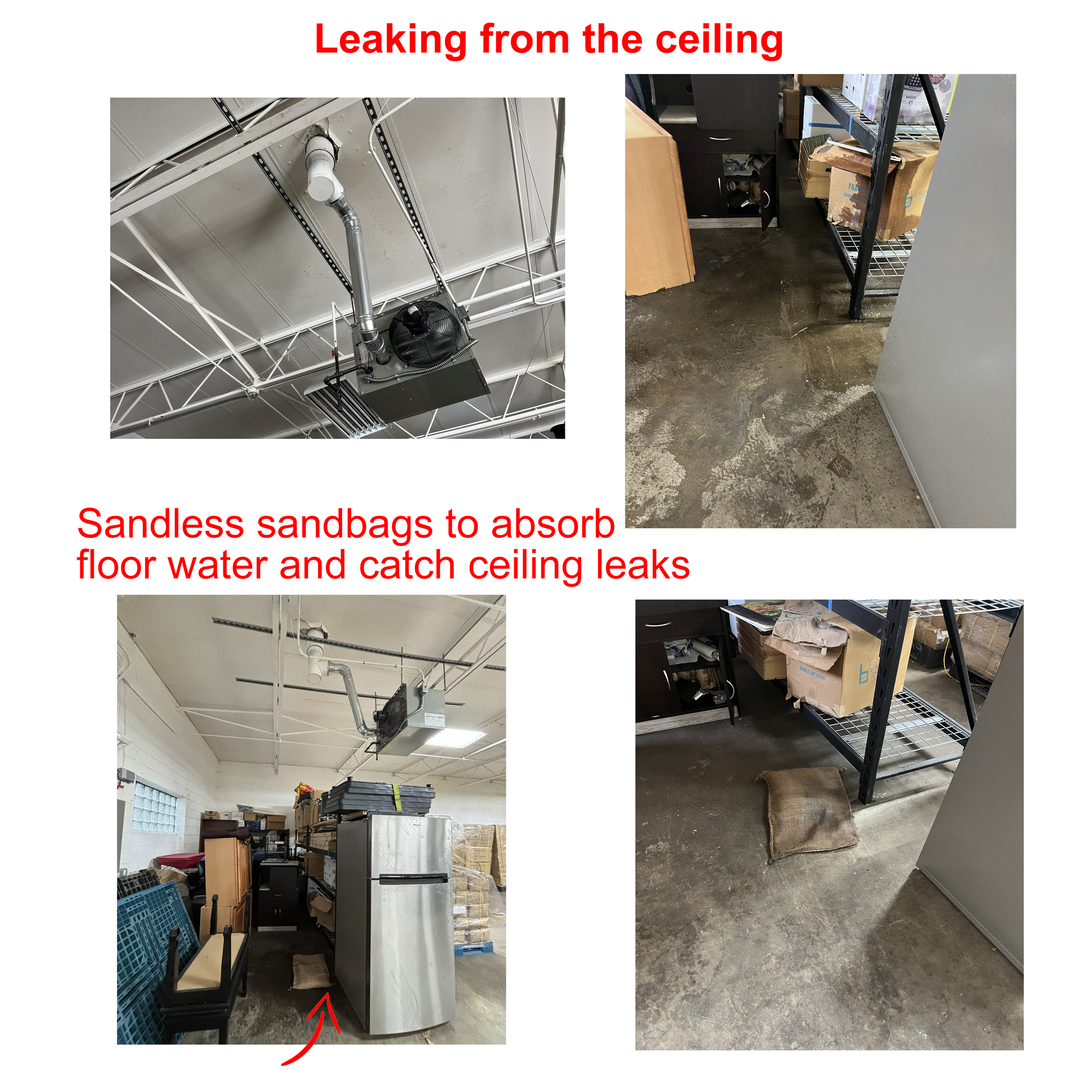 Instant Water Activated Sandless Sandbags – 5 Bags, Emergency Flood Control