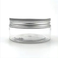Load image into Gallery viewer, Clear PET Jars with Perforated Aluminum Lids front view displaying 80 ml jar and cap.