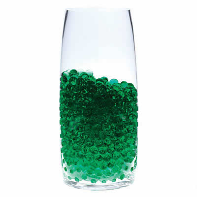 DARK GREEN Water Beads – Chic & Natural Décor for DIY Centerpieces