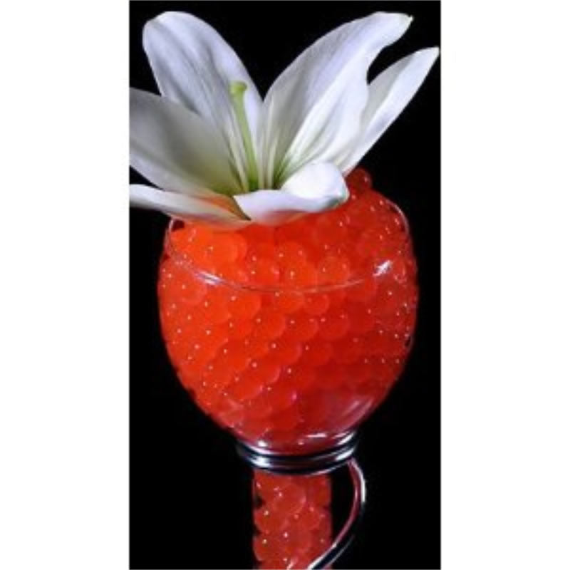 Red Water Gel Beads – Glossy, Superabsorbent Beads for Décor and Arrangements