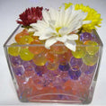 Load image into Gallery viewer, Marbled Vein Water Beads in a glass vase with flowers, perfect for party decor, clearance 12-pack available.