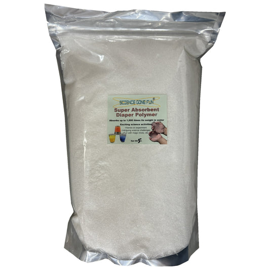 5 lb Bulk Bag of Super Absorbent Diaper Polymer Crystals