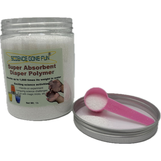 Science Gong Fun® Diaper Polymer – 1 lb Jar