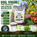 Load image into Gallery viewer, Soil Vigor Fine Potassium Polymer packaging with features on soil moisture support and plant health benefits.