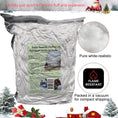 Load image into Gallery viewer, Pull-Apart Fluffy Artificial Snow – Ultra-Realistic, Flame-Resistant 1 Lb Pack in Vacuum-Sealed Bag