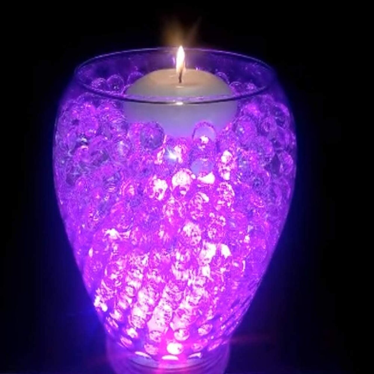 Purple Water Gel Beads – Elegant, Glossy Beads for Décor and Arrangements