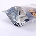Load image into Gallery viewer, Glossy Stand-Up Barrier Pouches (Clear Front, Silver Back) – 200 Pieces
