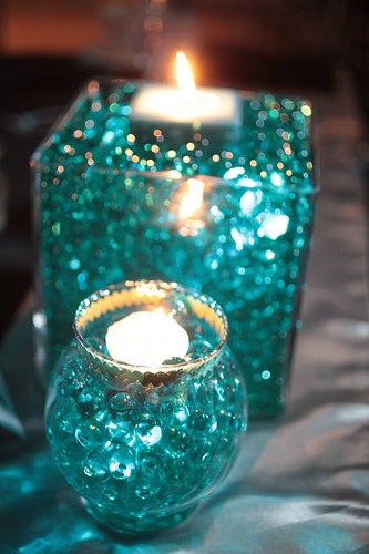 Turquoise / Teal (Tiffany Blue-Inspired) Water Gel Beads – Elegant, Glossy Beads for Décor