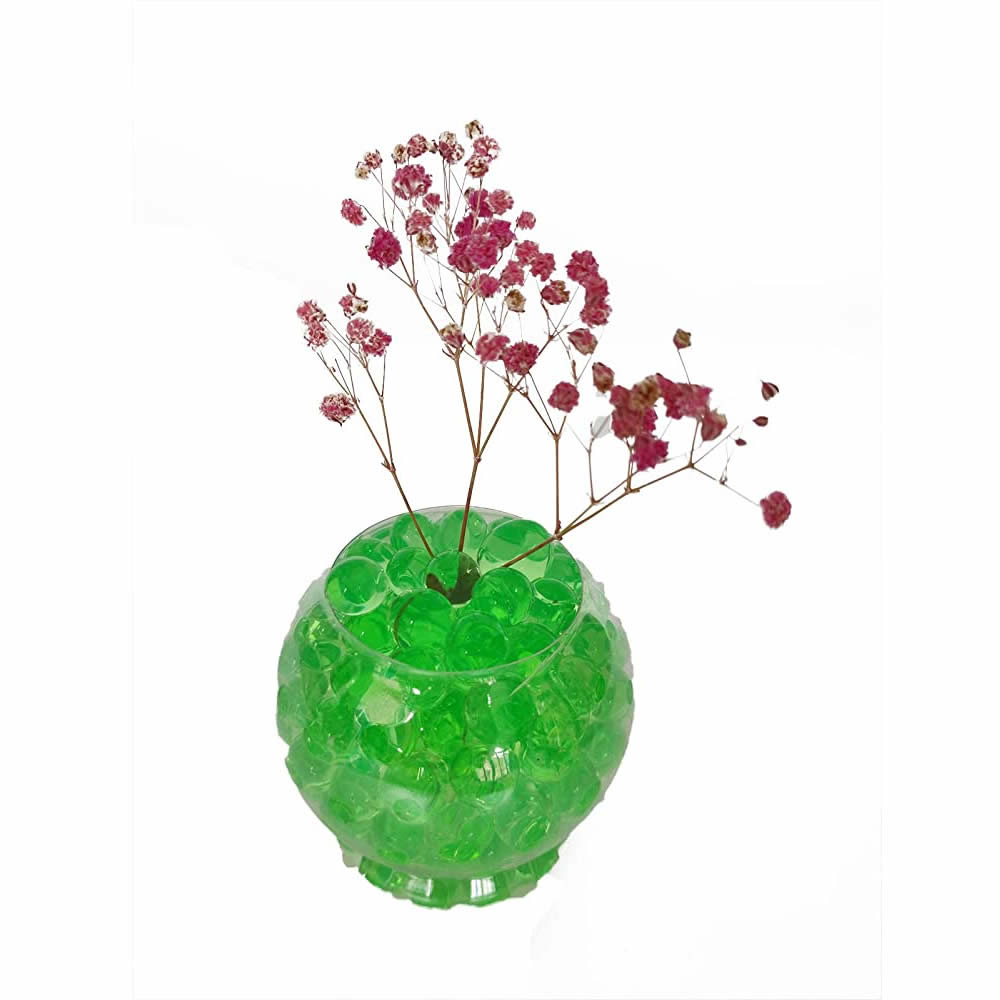 Green Water Crystal Gel Beads – Superabsorbent Beads for Decor, Events & DIY Projects