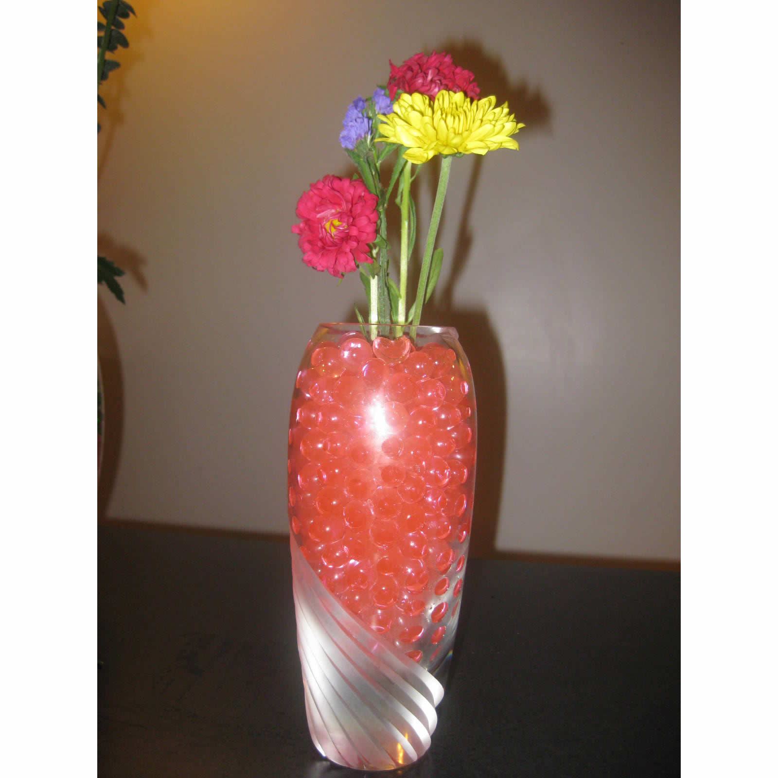 Sunset Orange Water Gel Beads – Vibrant, Superabsorbent Beads for Décor and Arrangements