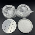Load image into Gallery viewer, Clear PET Jars with Perforated Aluminum Lids and Liners - 80 ml, Pack of 24
