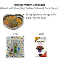Load image into Gallery viewer, Primary Water Gel Beads – Blue, Red, Golden Yellow & Dark Green for Décor
