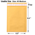 Load image into Gallery viewer, Gold Self-Seal Padded Mailers – Medium, 50 Pieces

