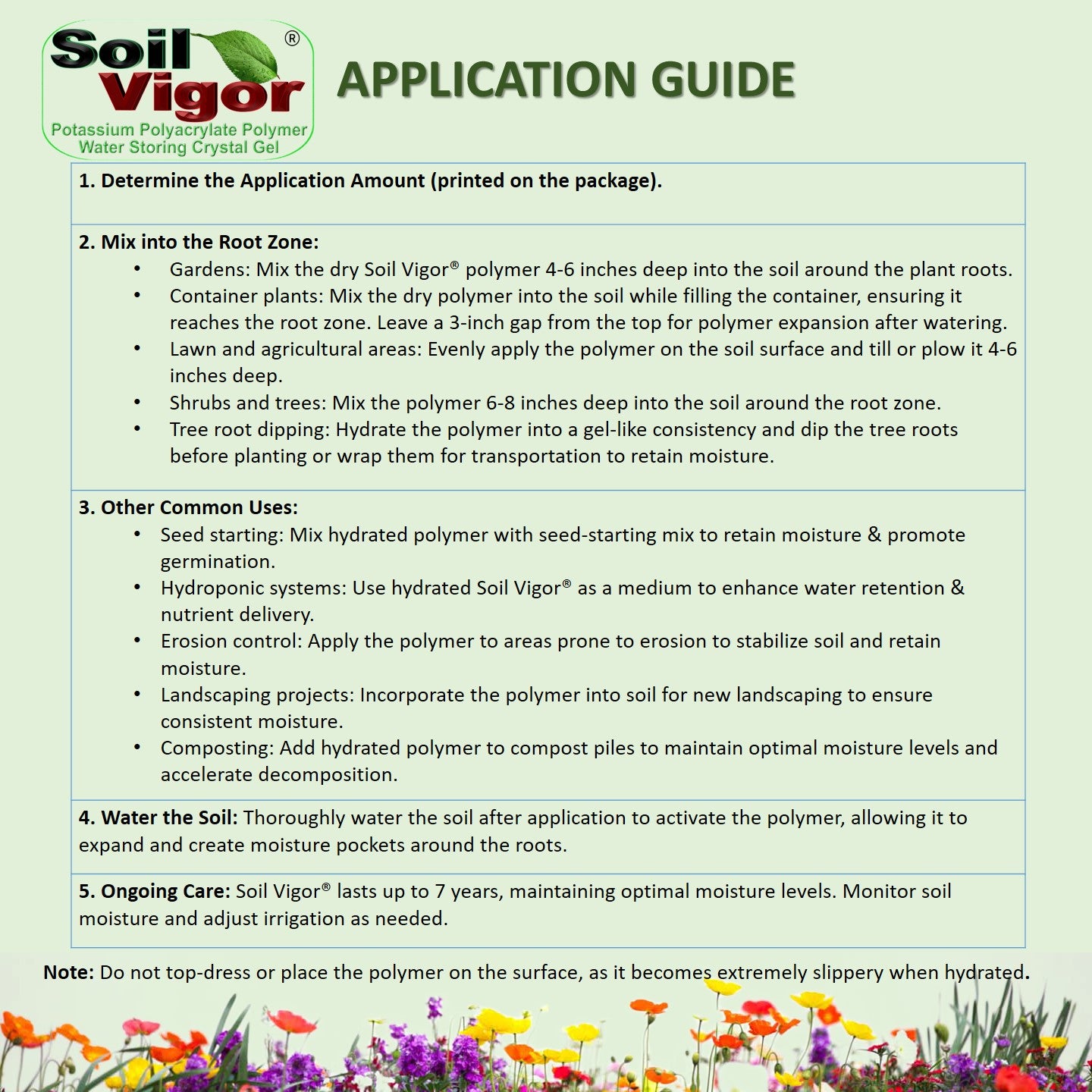 SAP Super Absorbent Polymer Soil Moisturizer for Gardens, Lawns & Plants – 5 lb Bag