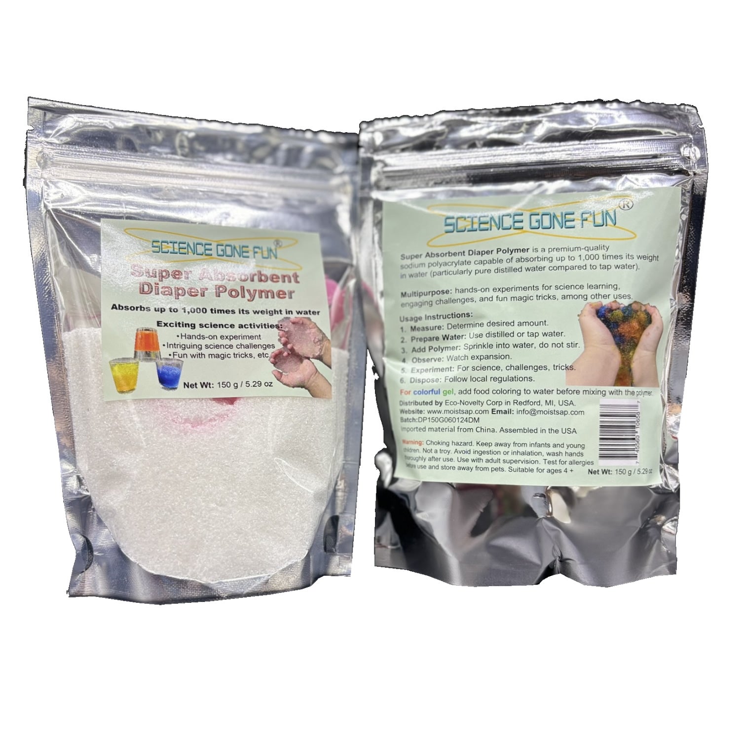 Ultra-Absorbent Diaper Polymer Science Kit