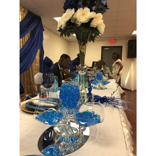 Blue Water Crystal Gel Beads – Superabsorbent Jelly Beads for Décor & DIY