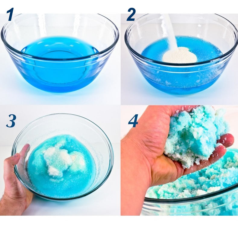 add food color to make coor gel Fun Diaper Polymer – kids enjoying colorful sensory gel play