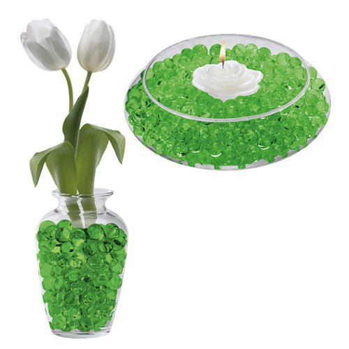 Green Water Crystal Gel Beads – Superabsorbent Beads for Decor, Events & DIY Projects