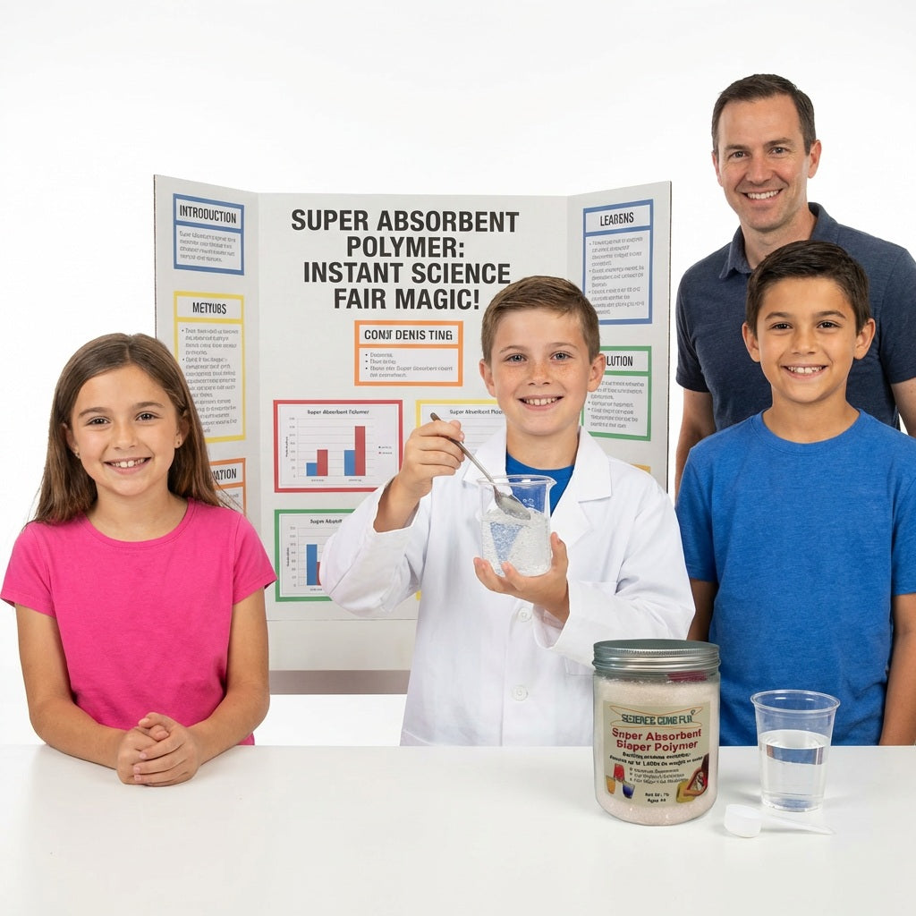 Super Absorbent Diaper Polymer - Fun STEM Science Kit - 1 Lb Jar