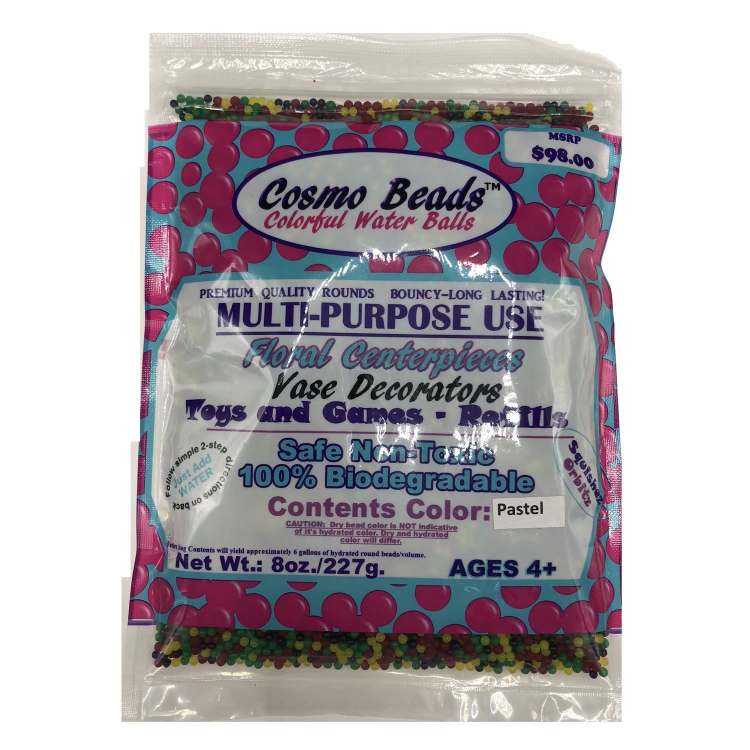 Premium Pastel Water Gel Beads: Non-Toxic Vase Fillers for Elegant Centerpiece & Home Décor