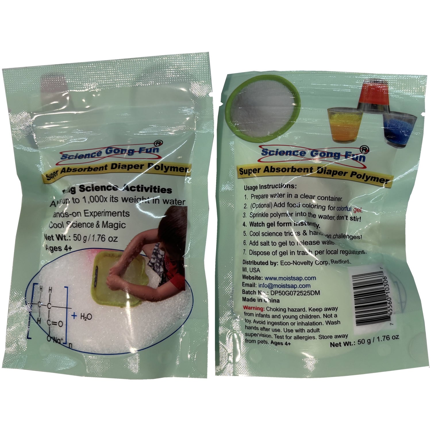 Super Absorbent Diaper Polymer – 50g Bag