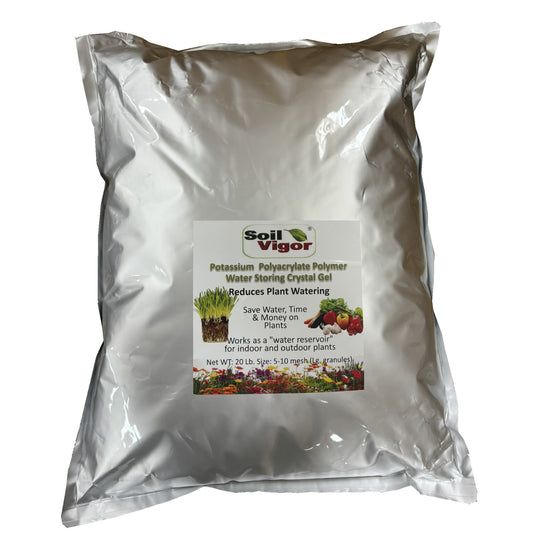 20 Lb Soil Vigor® Large – Commercial Potassium Water Crystals
