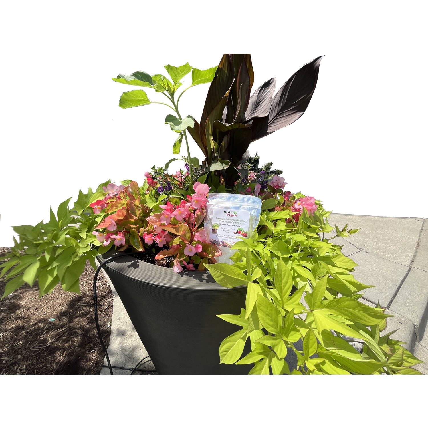 water retaining granules for plant pots Soil Vigor Vitality Boost: Potassium Polymer Moisture Management, Sustainable Soil Health & Plant Growth Boost (45 Pounds (9 x 5 lb Bags))