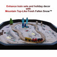 Load image into Gallery viewer, Train set display with polyethylene fake snow for kids’ holiday play and festive decoration
