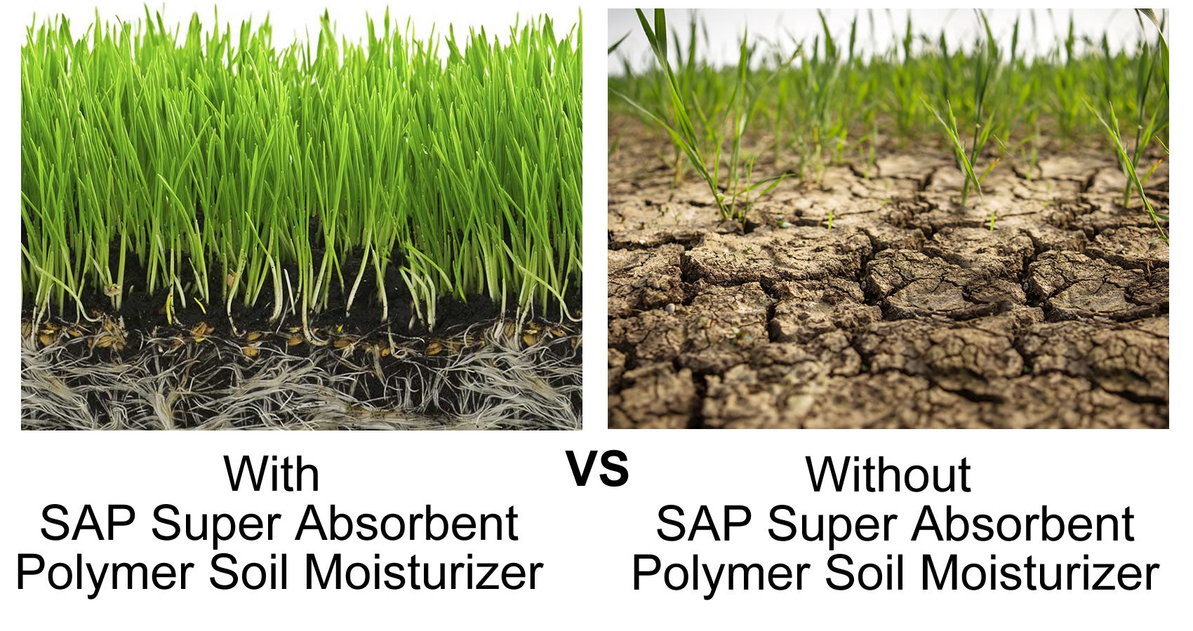 SAP Super Absorbent Polymer Soil Moisturizer for Gardens, Lawns & Plants – 5 lb Bag
